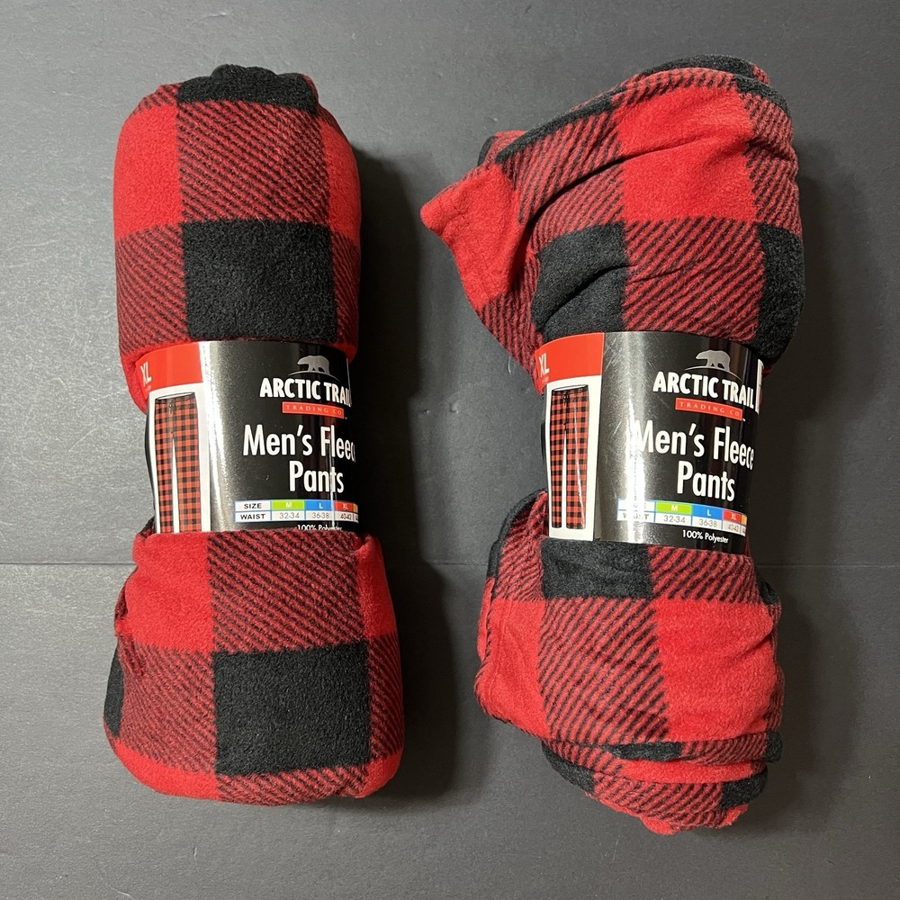 Arctic Trail Men's Flannel Pants Red Size XL Set Of 2 Lounge Wear Sleepwear NWT